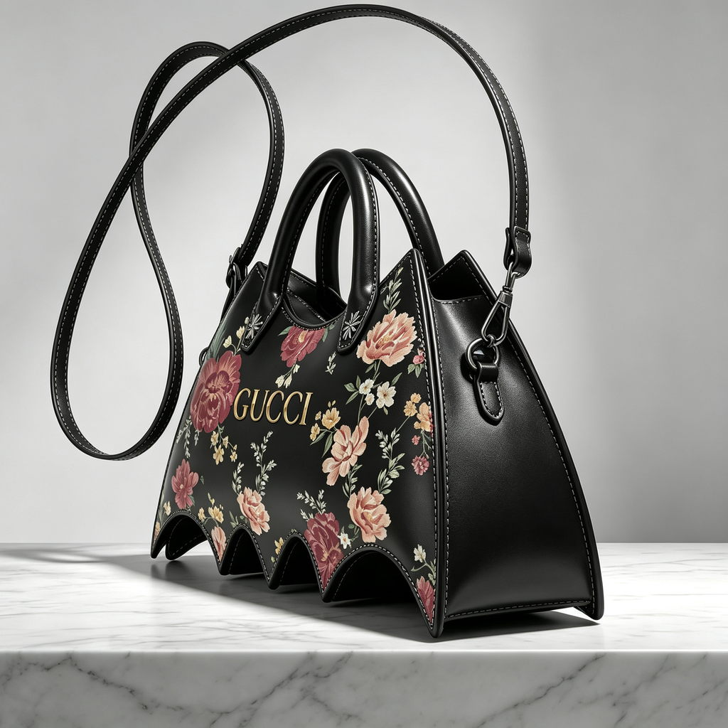 New Stylish Leather GG Bat Handbag 3D1326092332