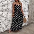 Classic Print V-Neck Pocket Cami Dress 3D1026070902