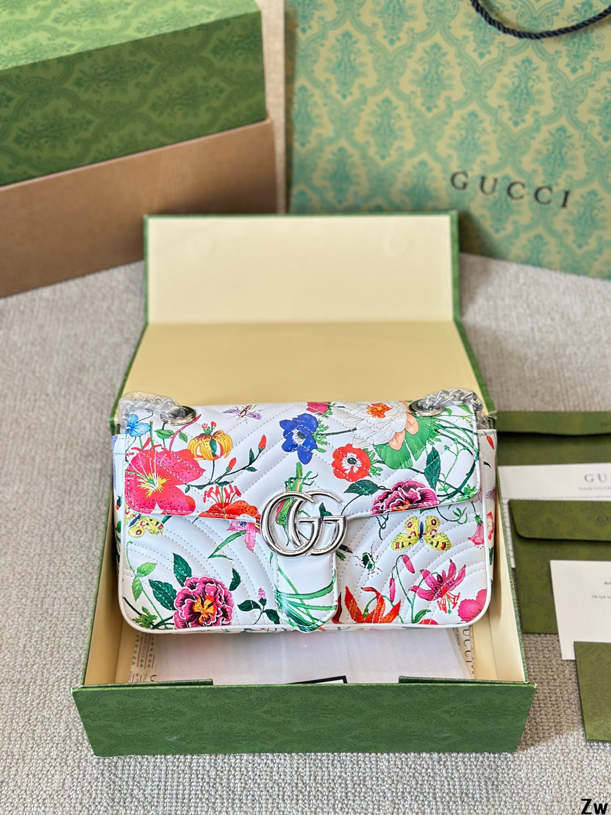 floral print shoulder bag 0724090402