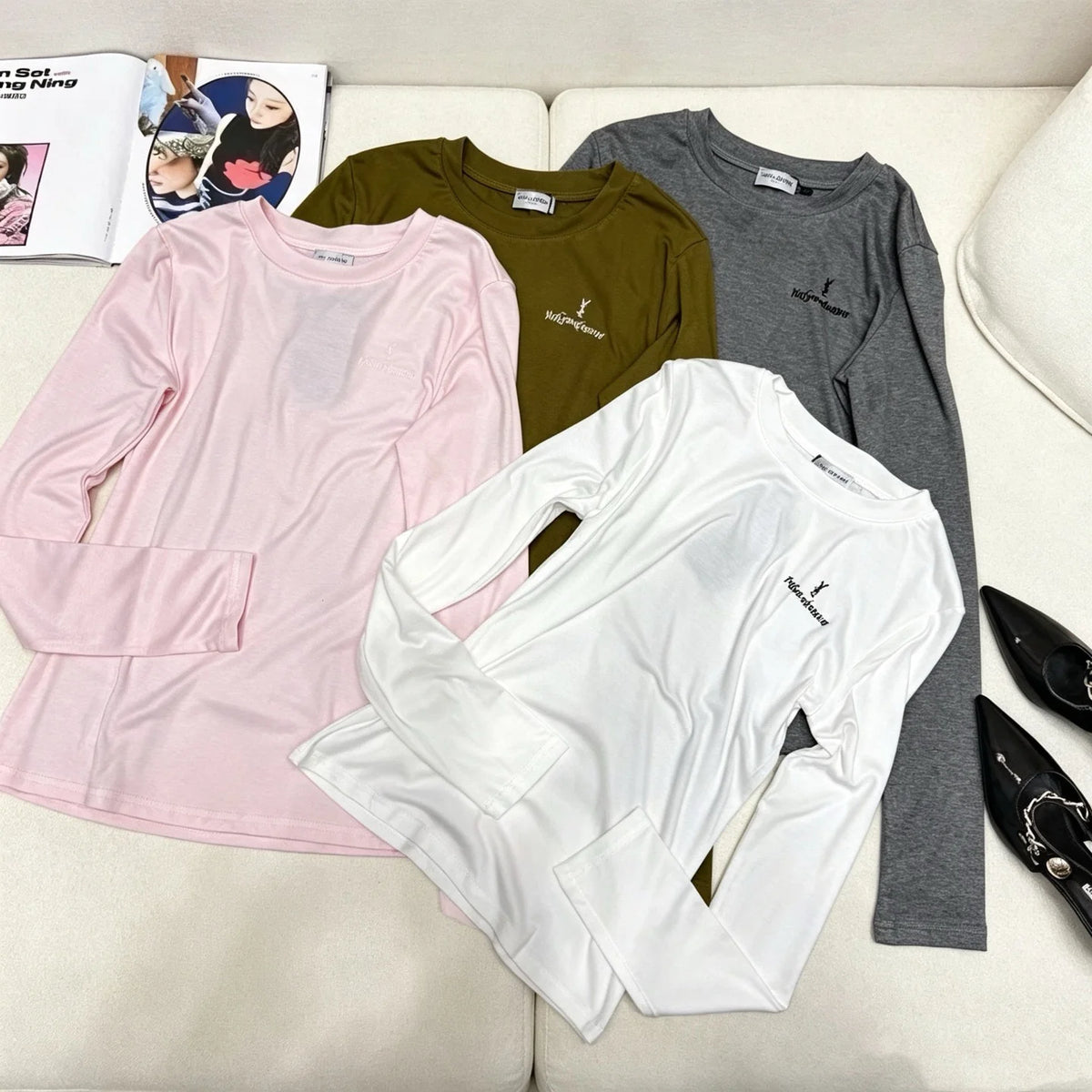 New Fashion Women YS Slim Fit Basic Top  DM1326091802