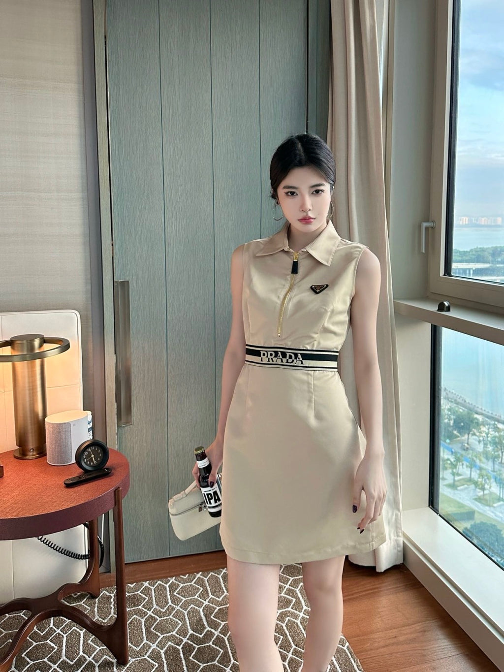 P new three-dimensional waist dress 0725040903