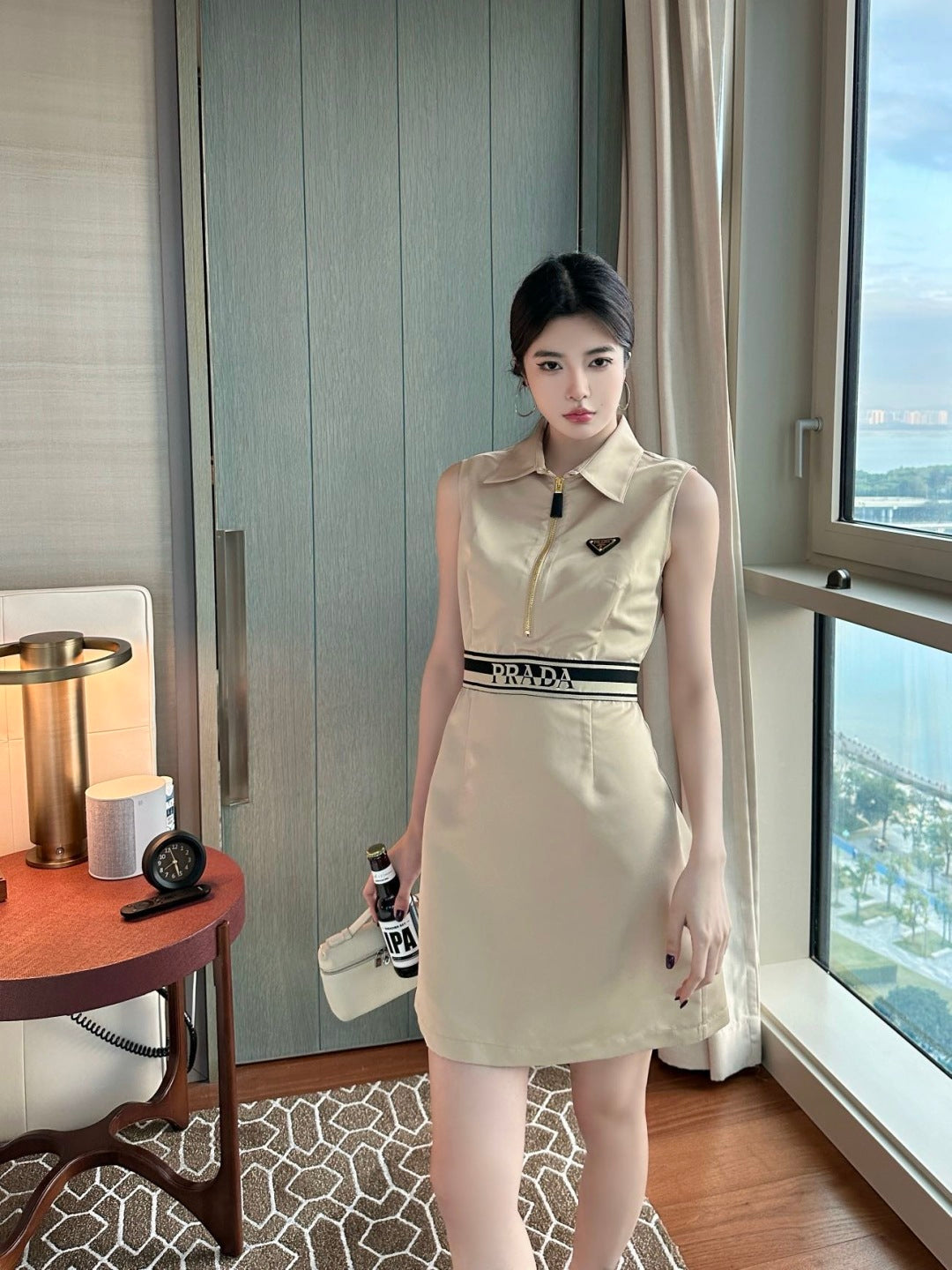 P new three-dimensional waist dress 0725040903