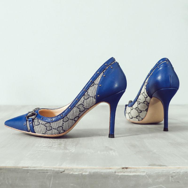 Horsebit Studded High Heels 0823112306
