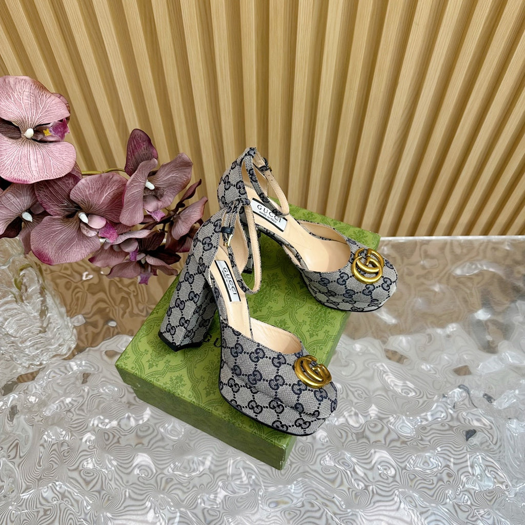 G new fashion ladies printed high heels 0725042004