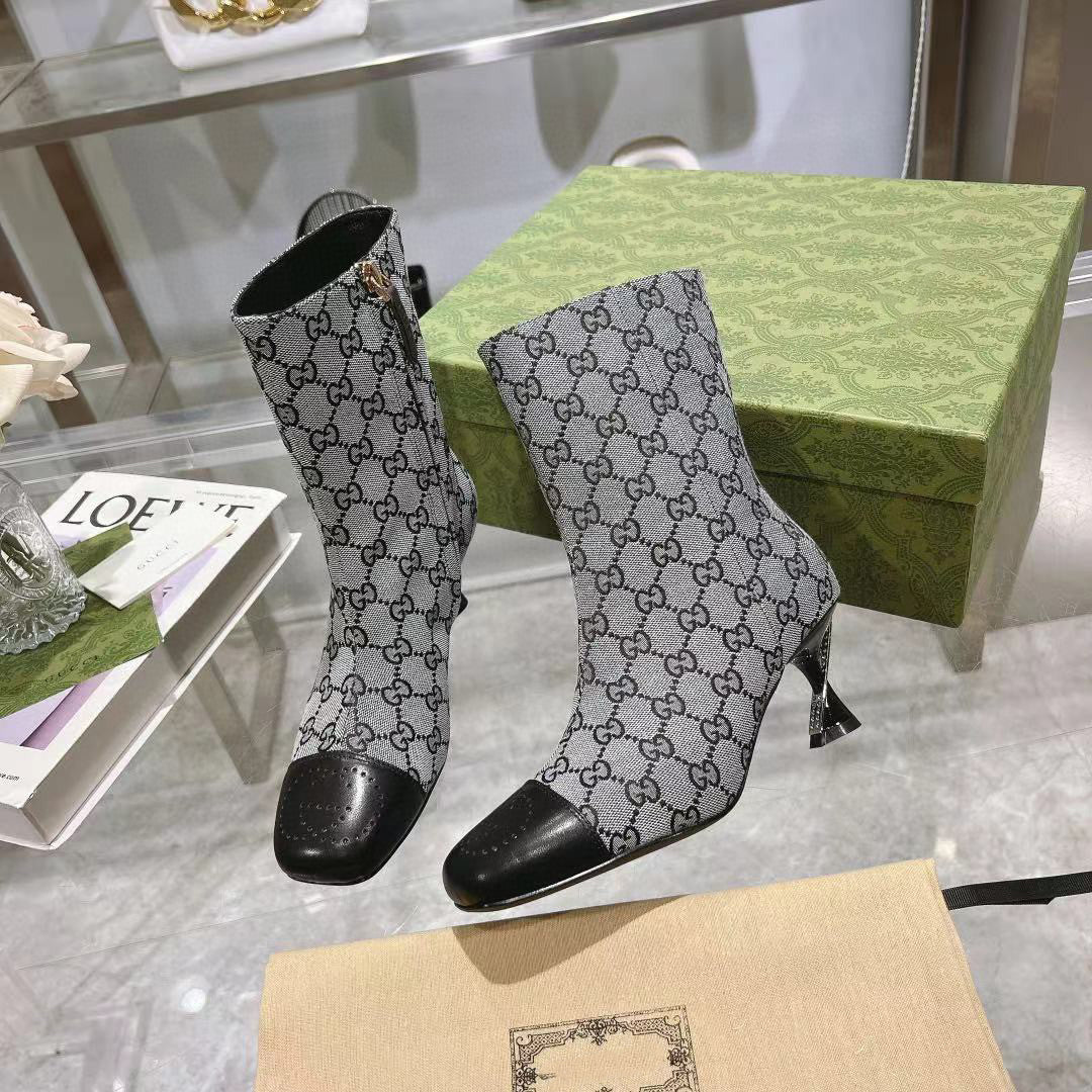 G fashion high heel printed women's boots XC0723110315