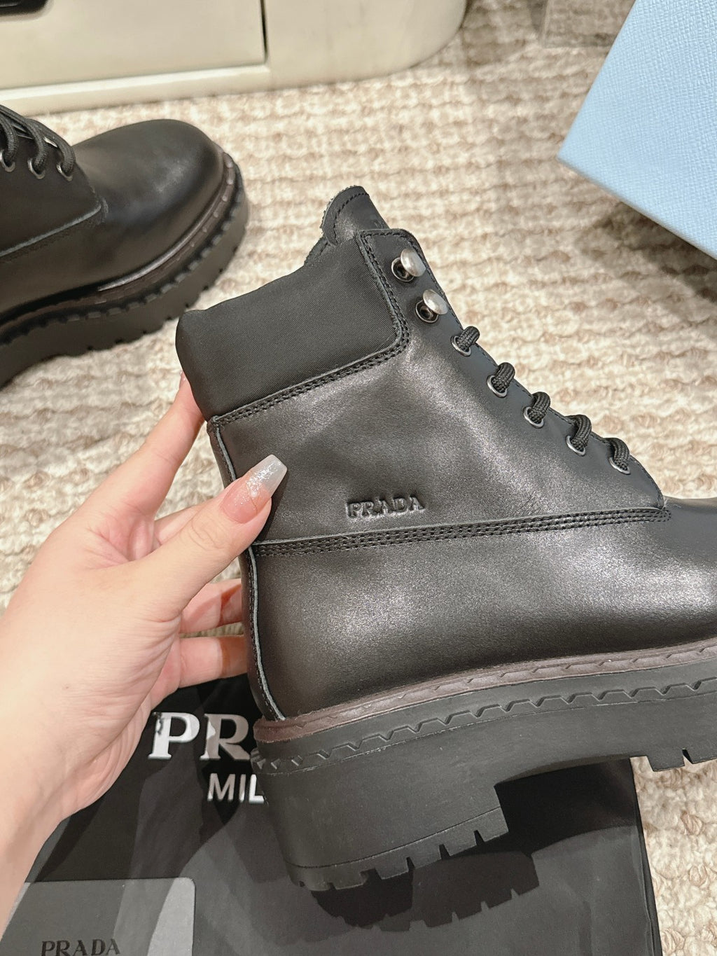 P retro color polished martin boots 0724111206