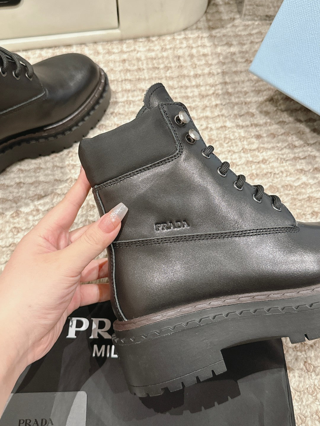 P retro color polished martin boots 0724111206