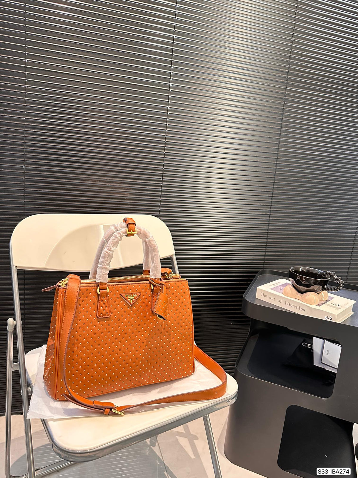 P stylish rivet killer tote bag 0724101412
