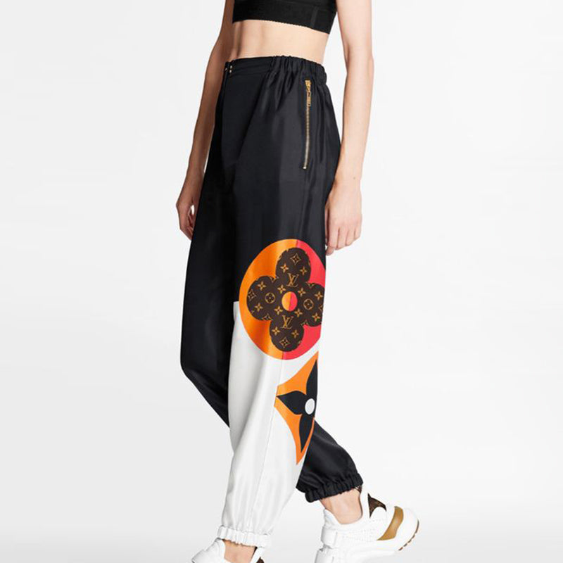 Fashion printed jacket color matching pants two-piece set PD10062006