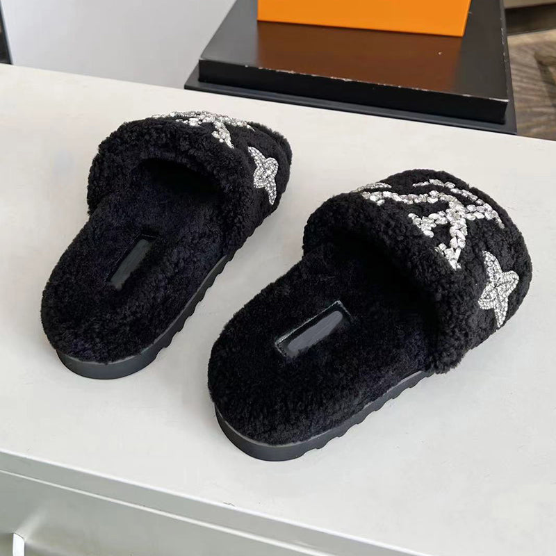 Fashion new wool slippers XC1023101627