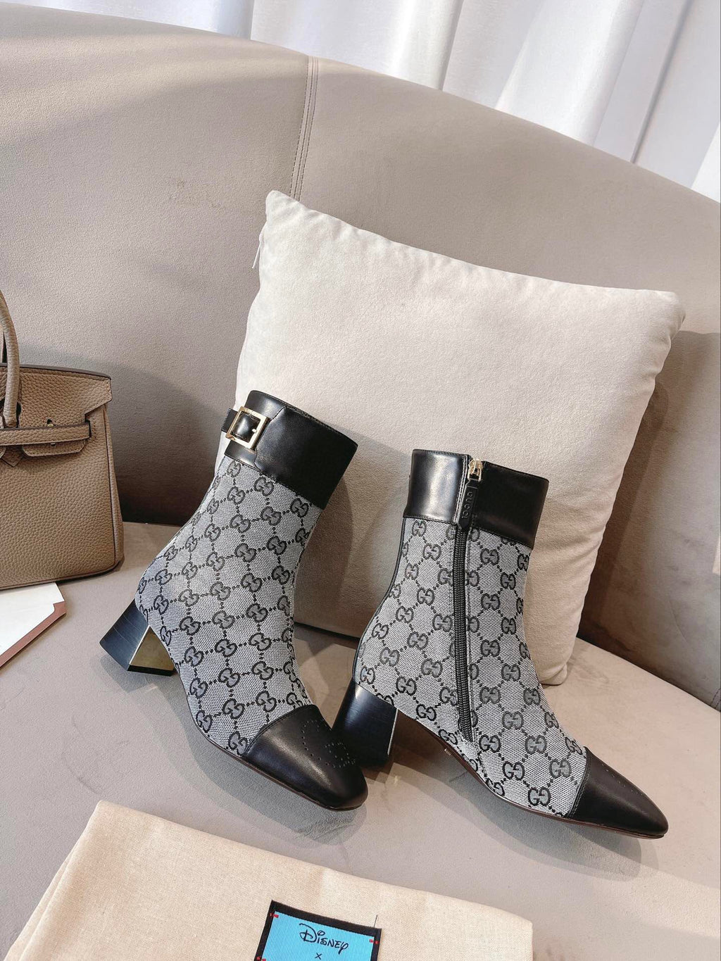 Fashion hollow  hollow carved print high heel boots 0724102314