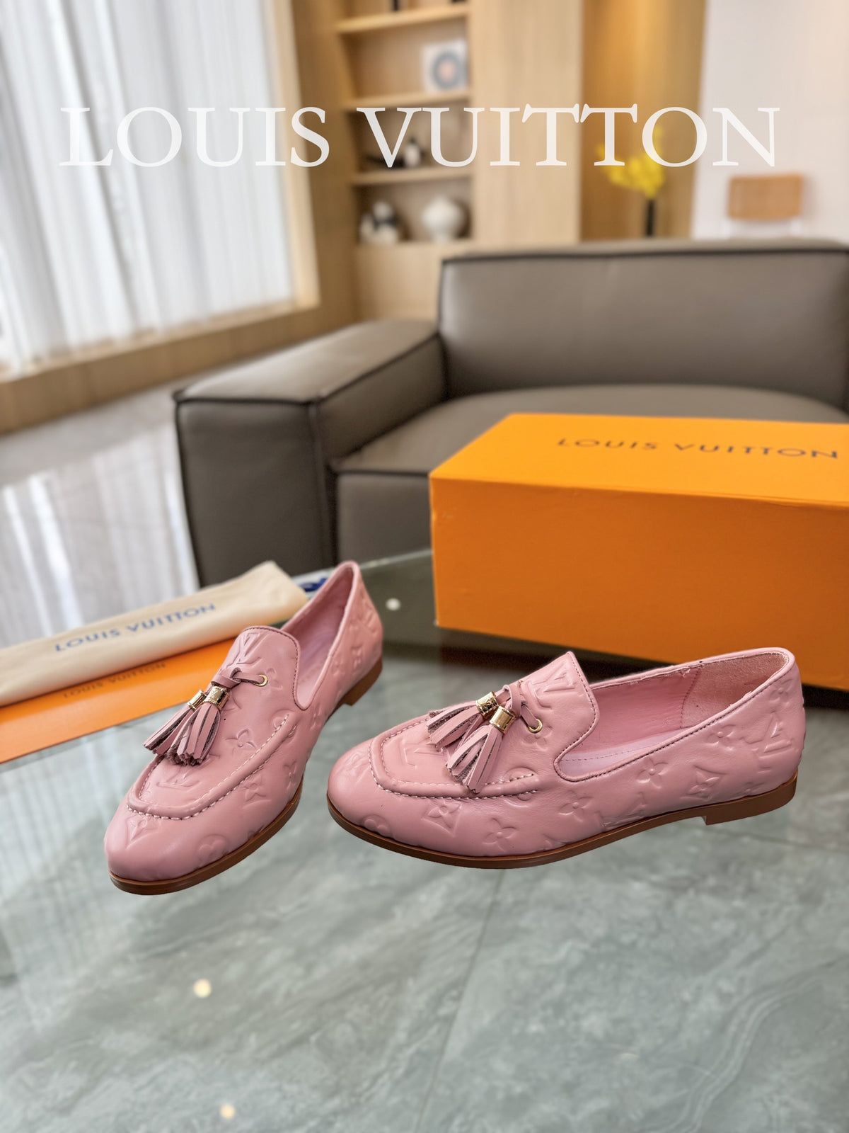 Unisex tassel printed loafers for men and women 0724052101