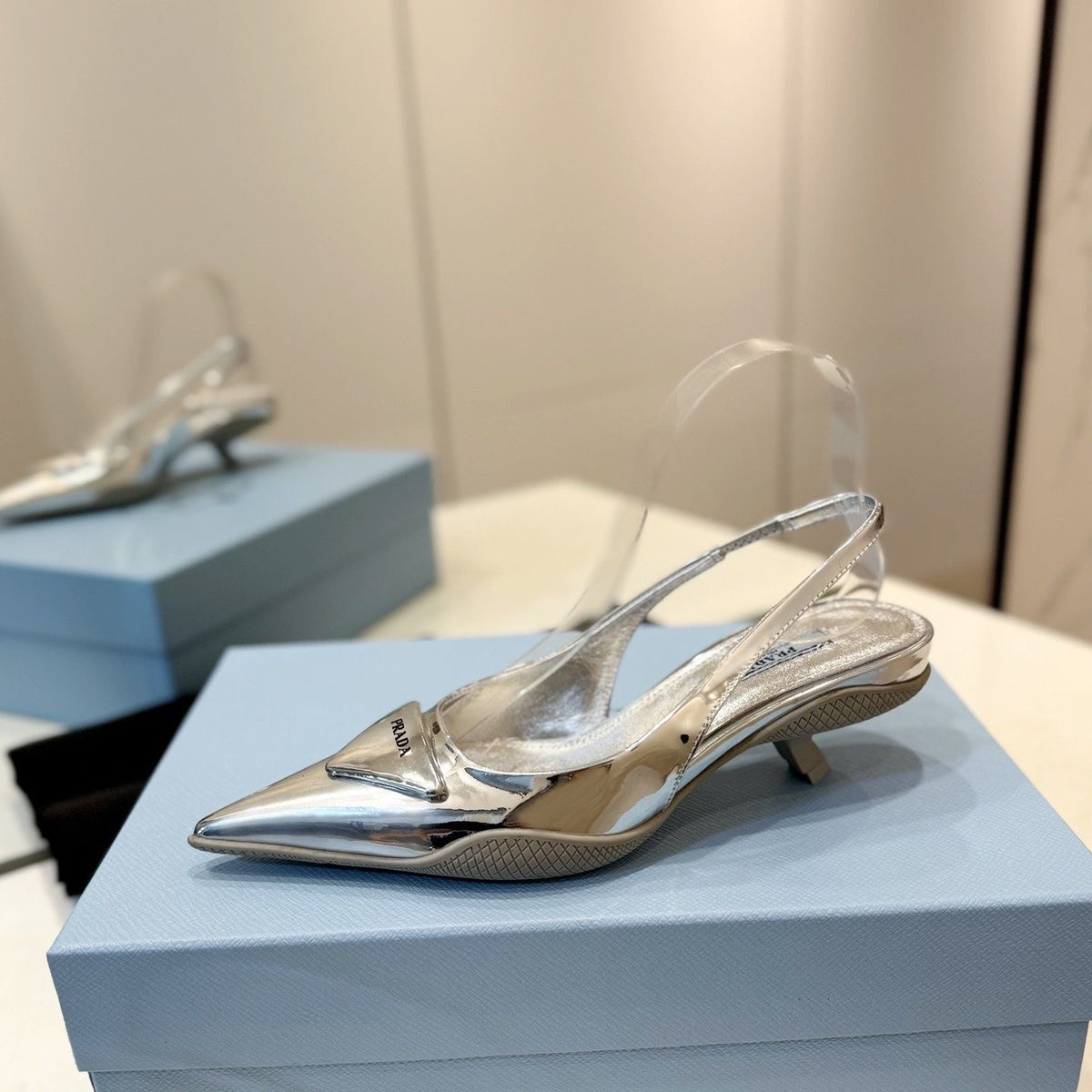 PR Pointed high heel sandals 1824091302