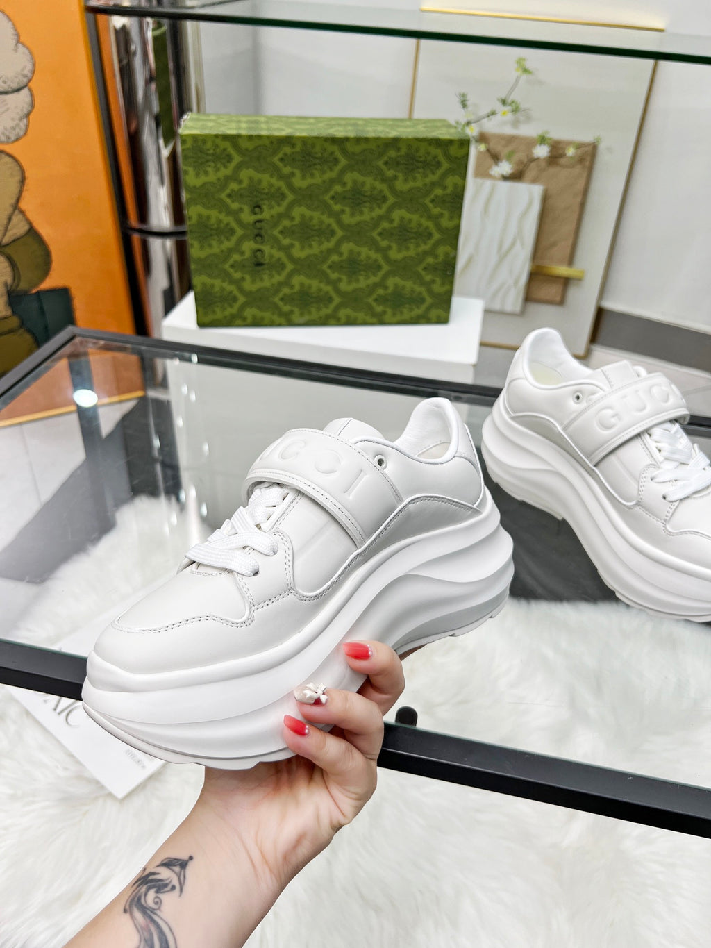 G fashion new thick-soled printed sports shoes 0724083001