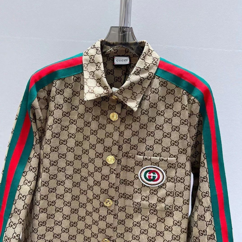 New Fashion Old Flower Decorative Shirt 1024071934
