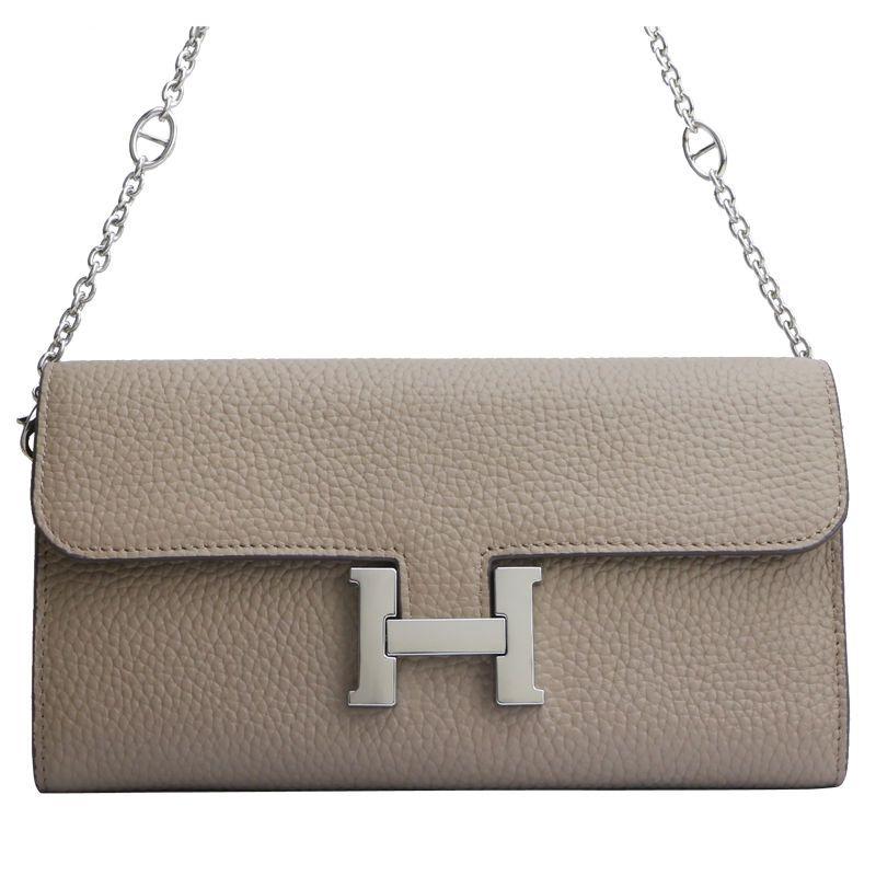 H button Kangkang Wallet Leather Long Wallet 1024032024