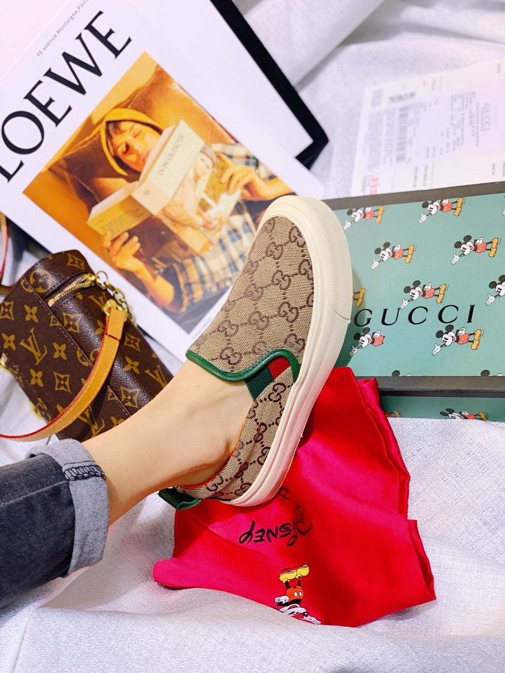 G24ss new fashion ladies printed loafers 0724073103