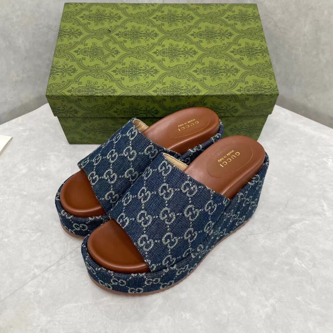 platform wedge printed slides XC07050501