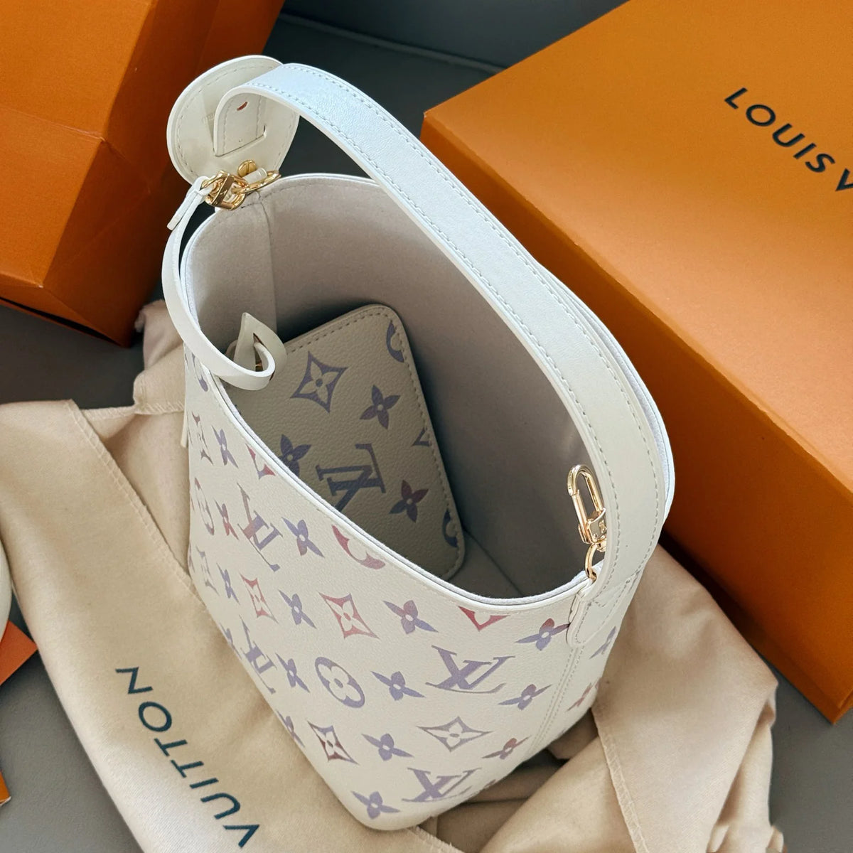 New Stardust Purple Color Bucket Bag 1025070401