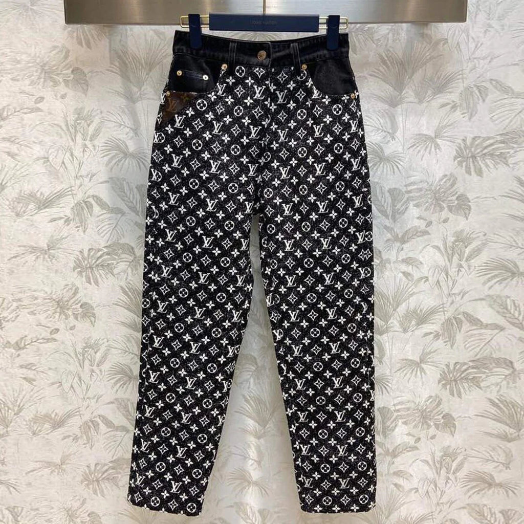 New Fashion Classic Versatile Printed Jeans 1024020210