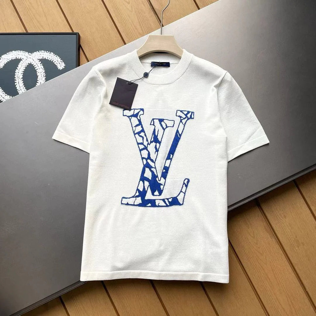 New Style Printed Trendy Round Neck T-shirt Men's And Women's Cotton Top 1024030418