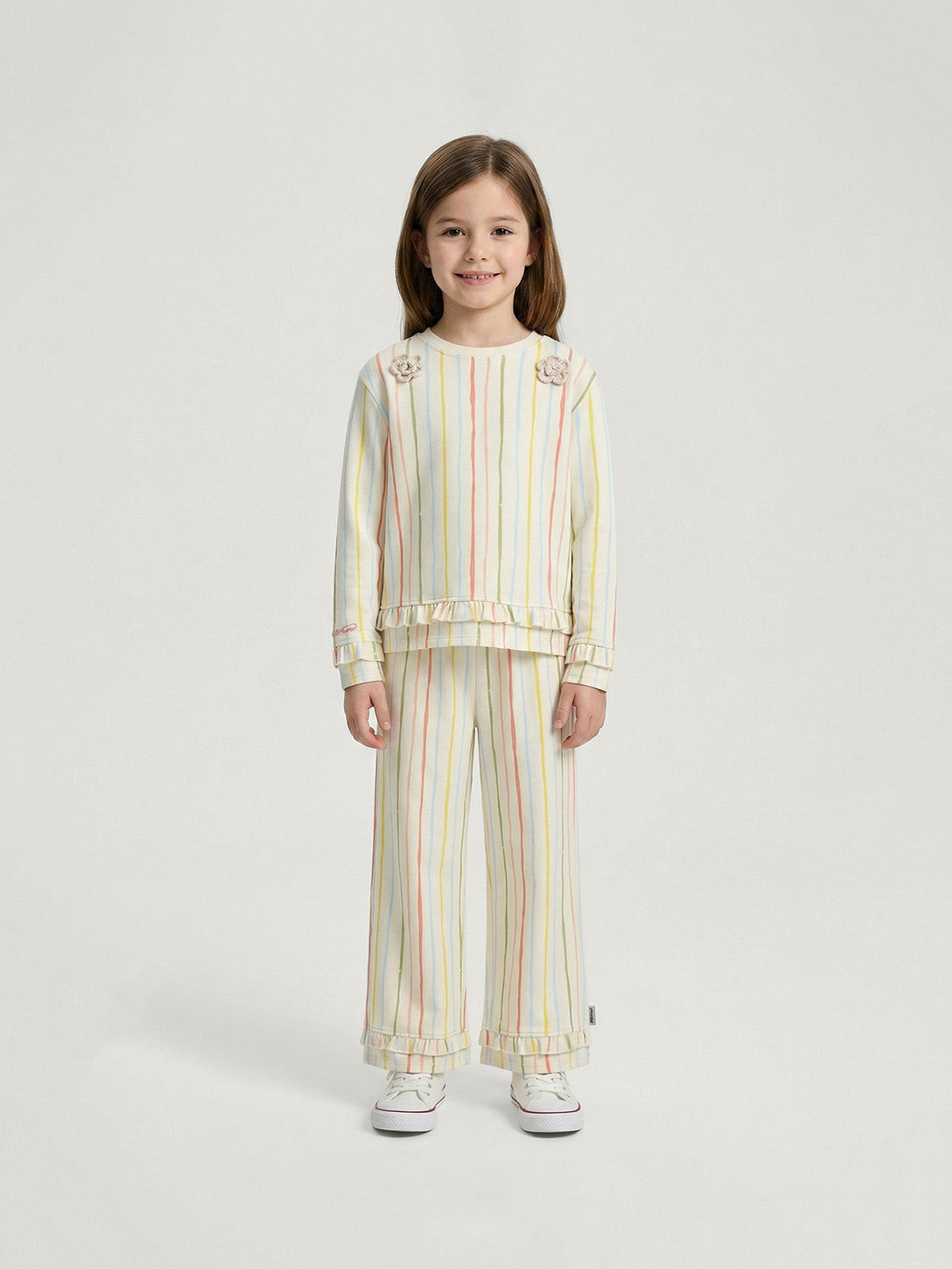 Cozy Nest Fluffy Family Matching Cotton 2-Piece Pajamas Sleepwear Set