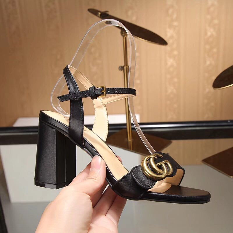 simple all-match high-heeled sandals 03061