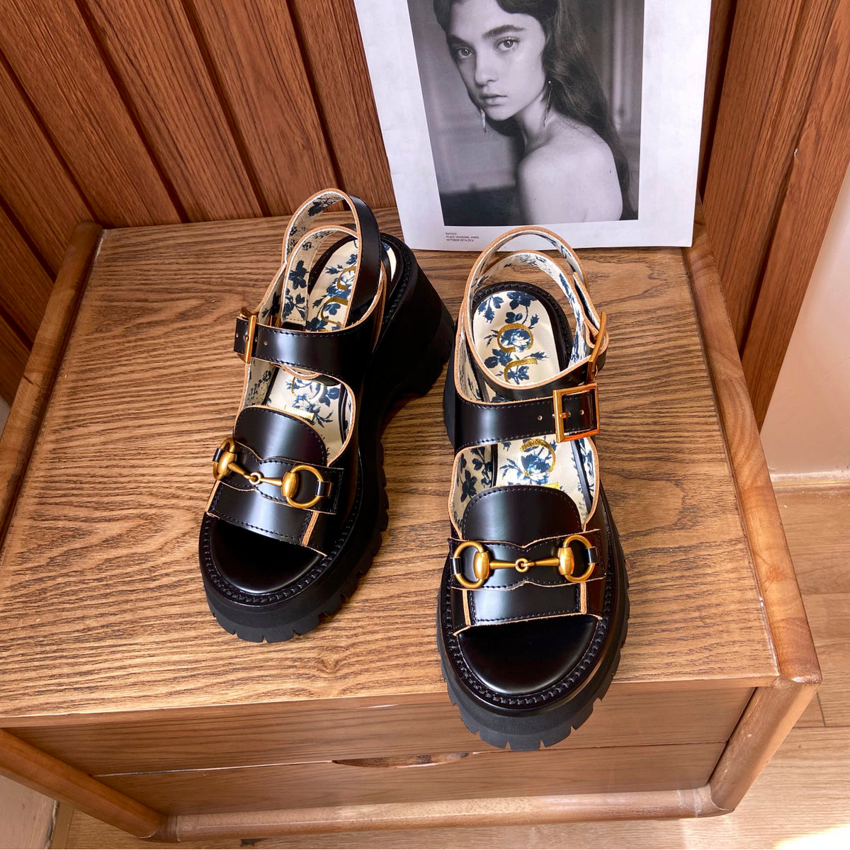 G Horsebit platform sandals 1824061308