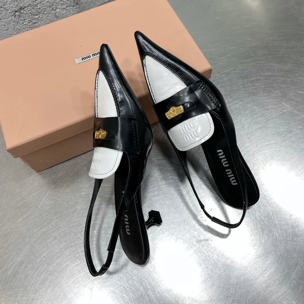 New Kitten Heel Pointed Toe Sandals 1025062403
