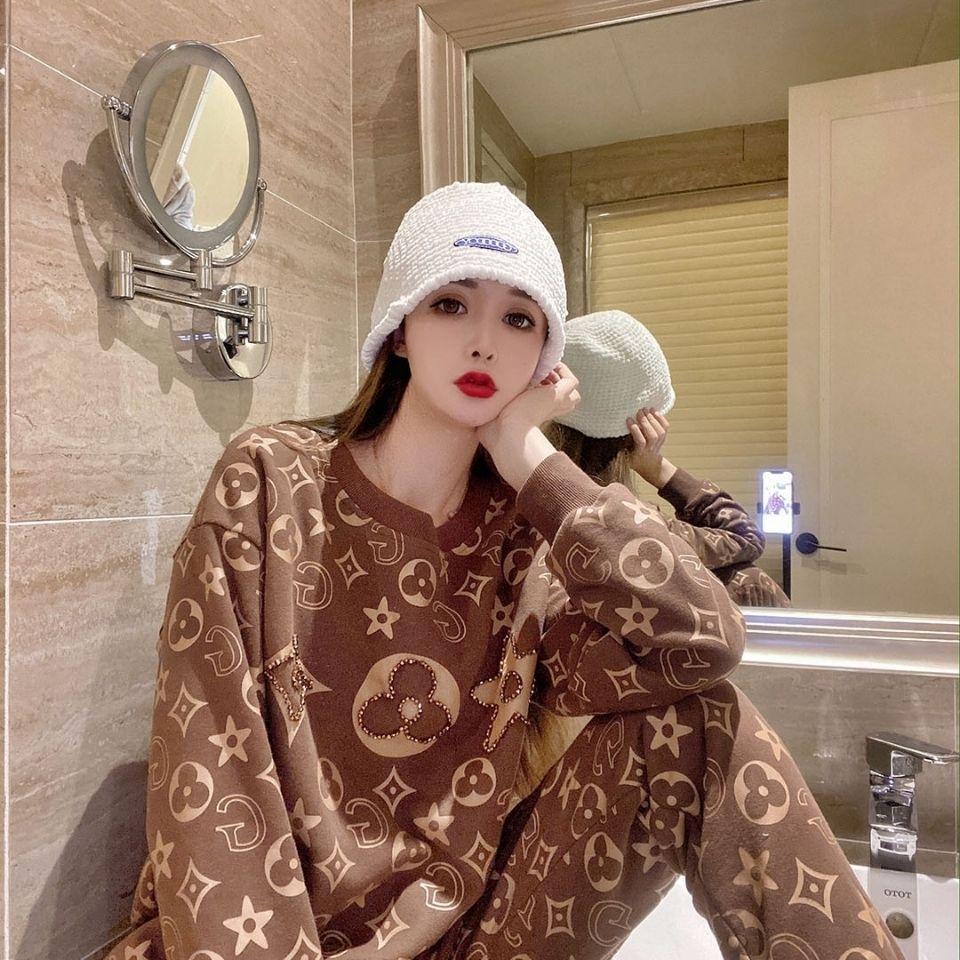 Fashionable Loose Knitted Sweater Two-piece Set 0823120801