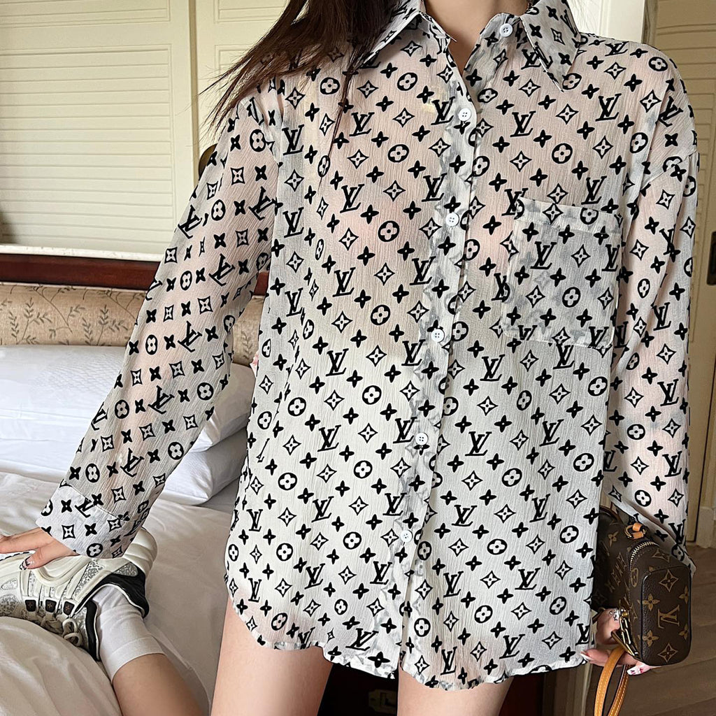 Ladies LOGO letter shirt-03