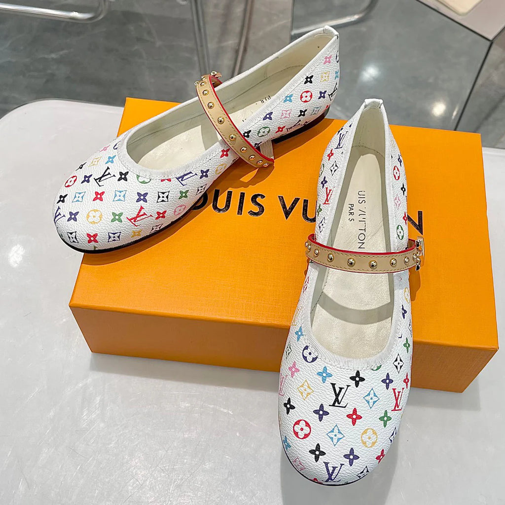Women's New Colourful Printed Mary Jane Single Shoes 1025011706
