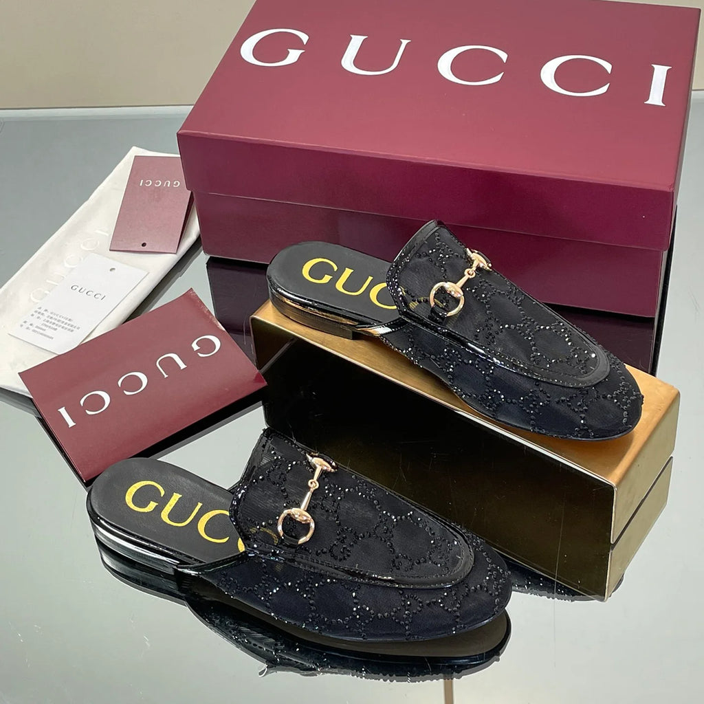 Mesh Diamond Luxury Baotou Slippers 1025070412