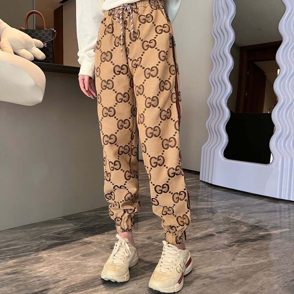 2023 new autumn classic retro printed versatile leings pants PD1523092703