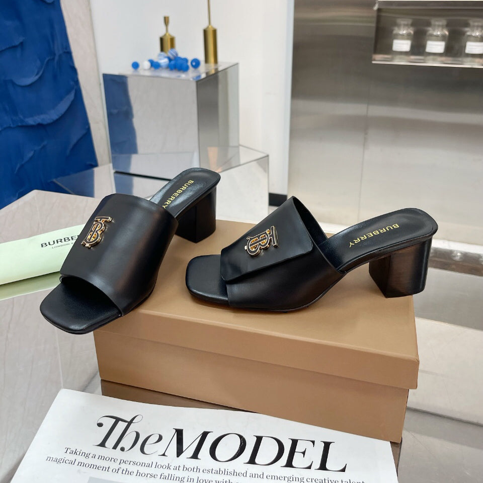 Thick heel sandals slippers 1824041117