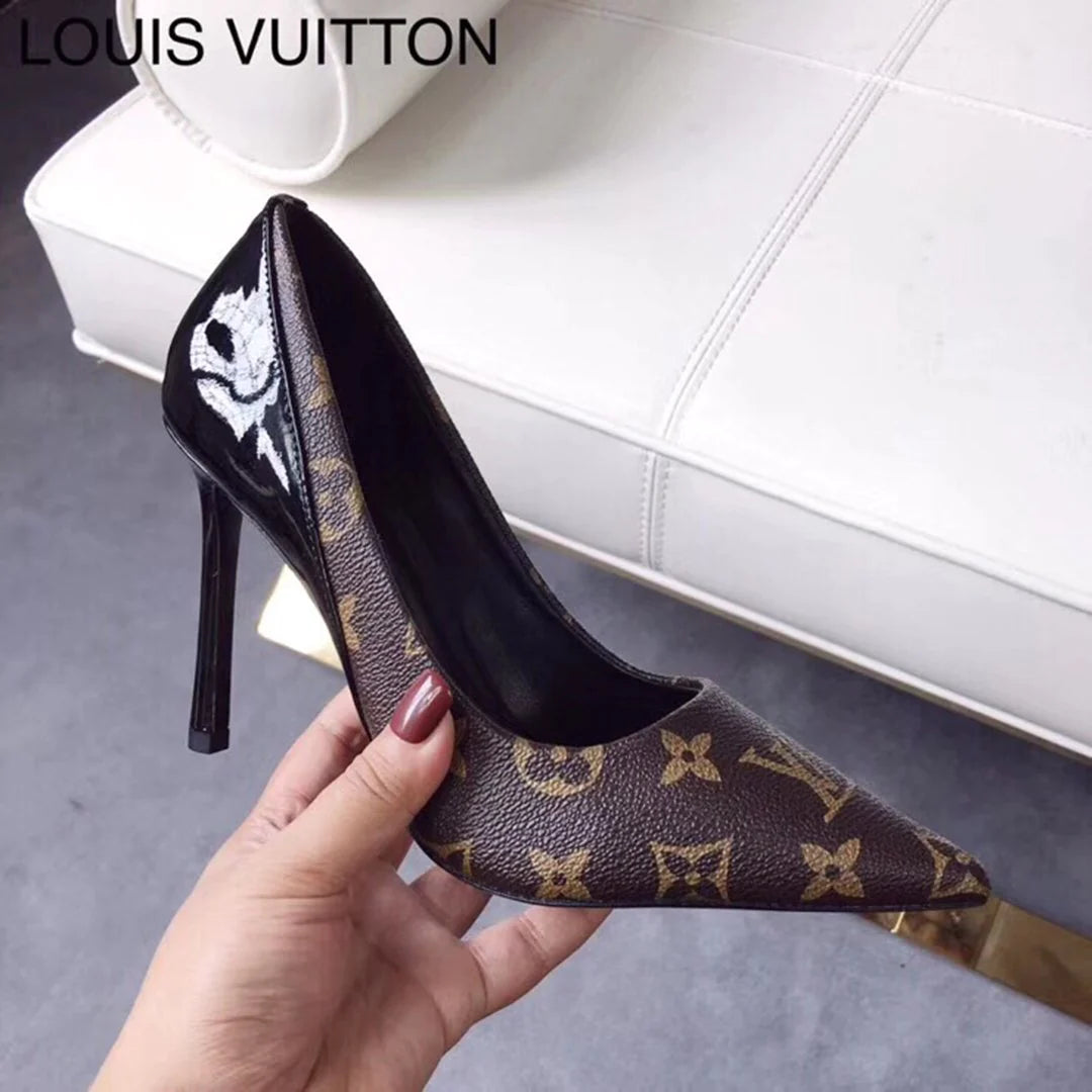 New fashionable and versatile presbyopia 7.5cm high heels 1024022118