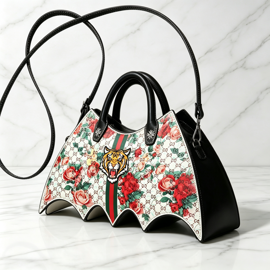 New Stylish Leather GG Bat Handbag 3D1326092331