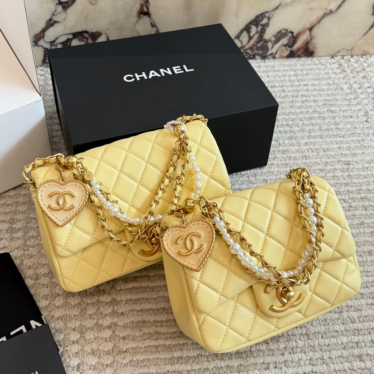 26SS New Women's Pearl Chain Bag 0726031007