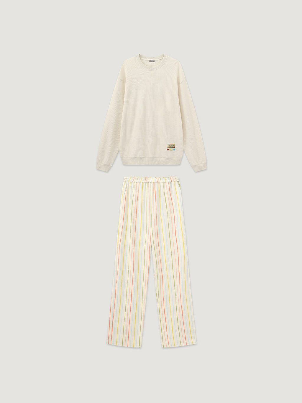 Cozy Nest Fluffy Cotton 2-Piece Pajamas Set for Adults