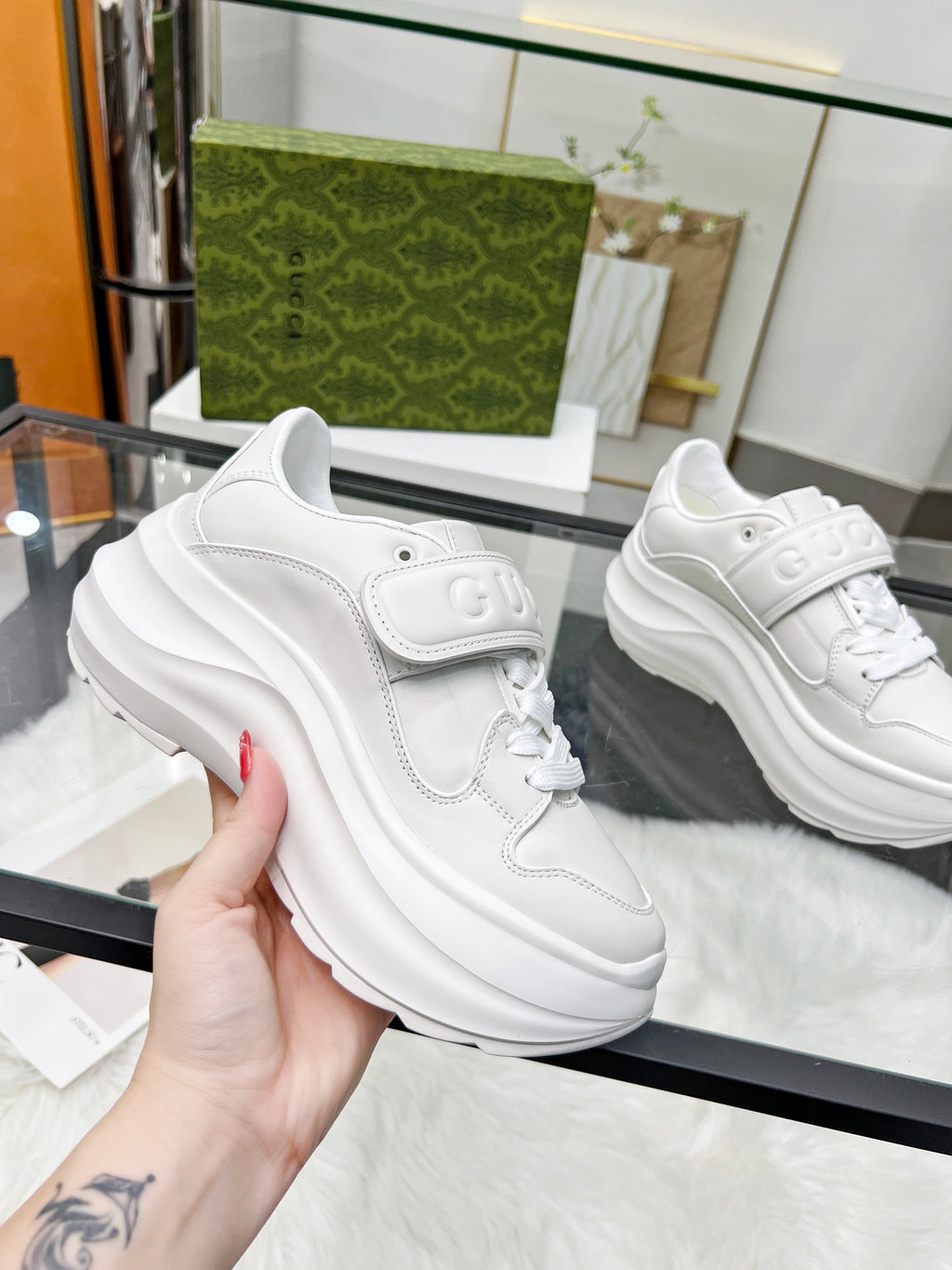 G fashion new thick-soled printed sports shoes 0724083001