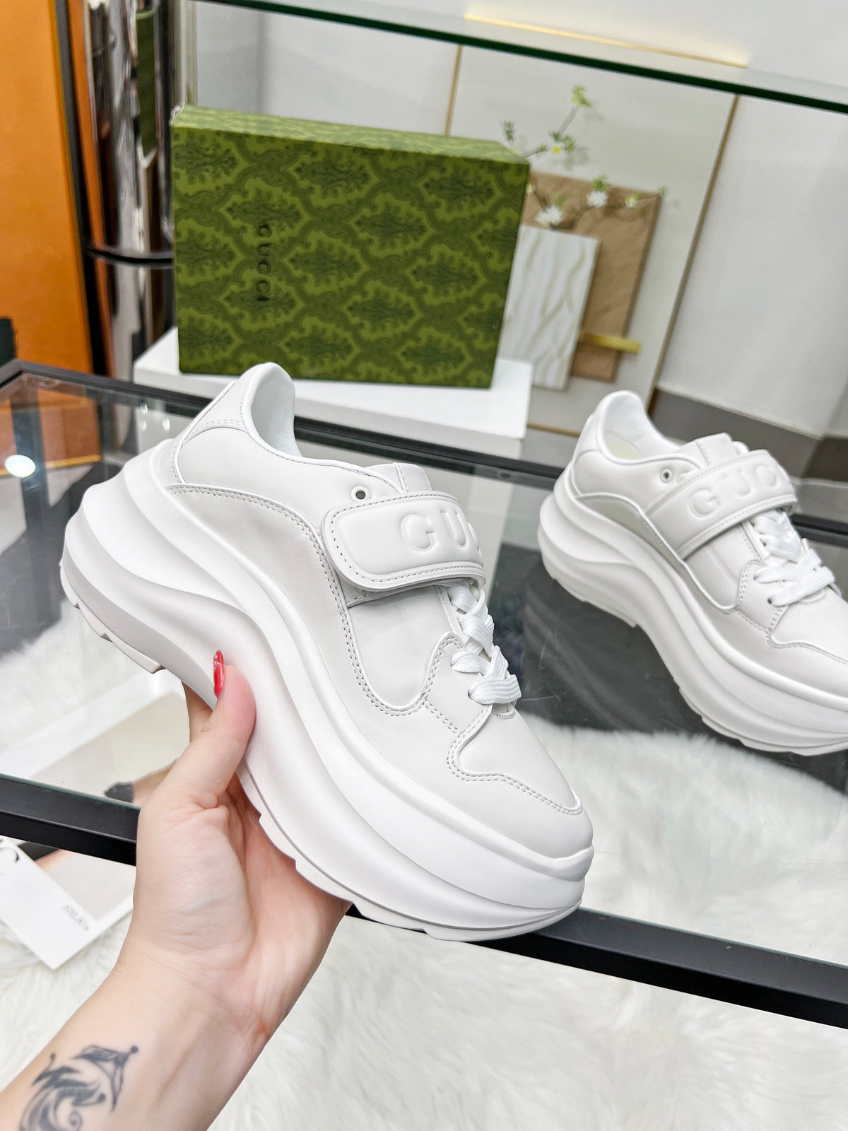 G fashion new thick-soled printed sports shoes 0724083001