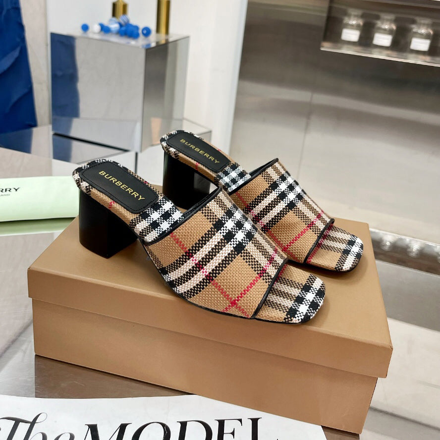 Thick heel sandals slippers 1824041116