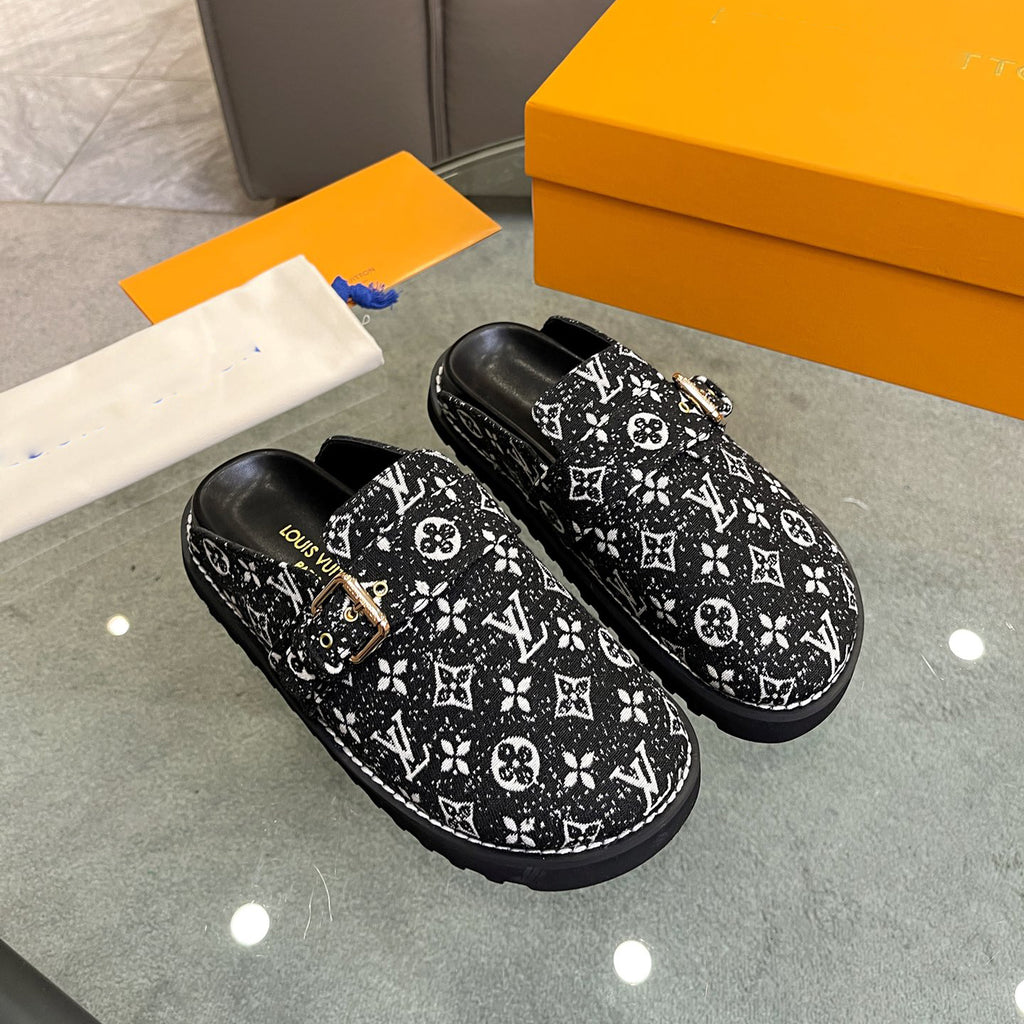 printed cotton slippers 03083