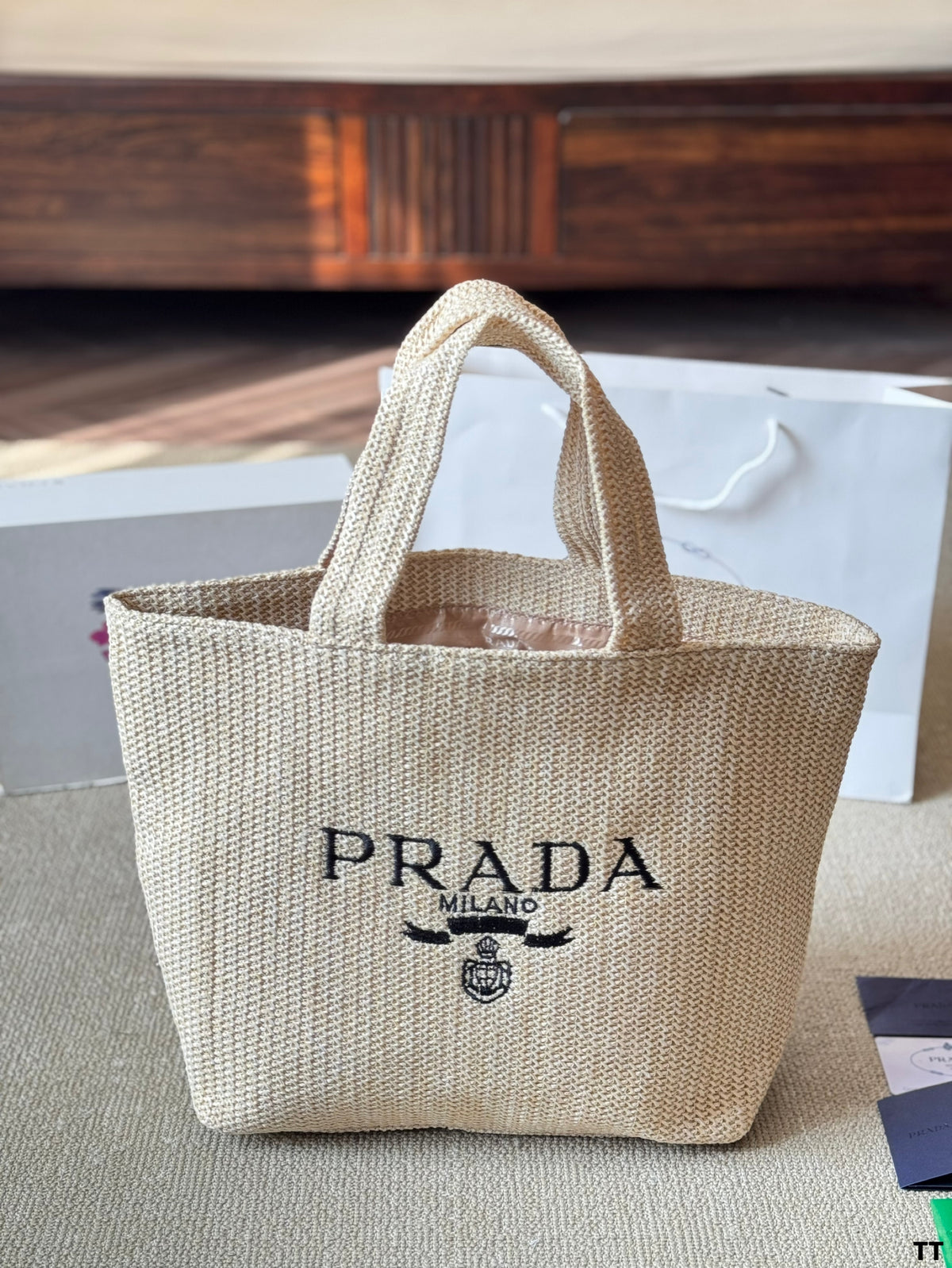 P Fashion Sunshine Straw Tote Bag 0725022813