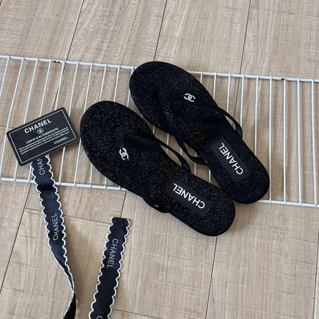 New Arrival Sandwich Black All-Match Beach Holiday Flats 1024061702