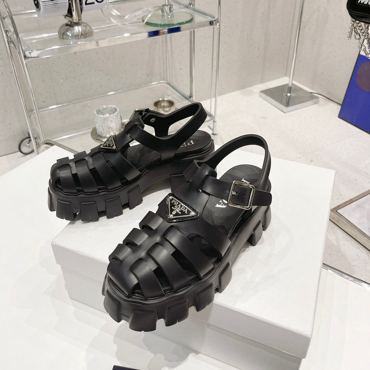 P luxury leather sandals XC0723081601