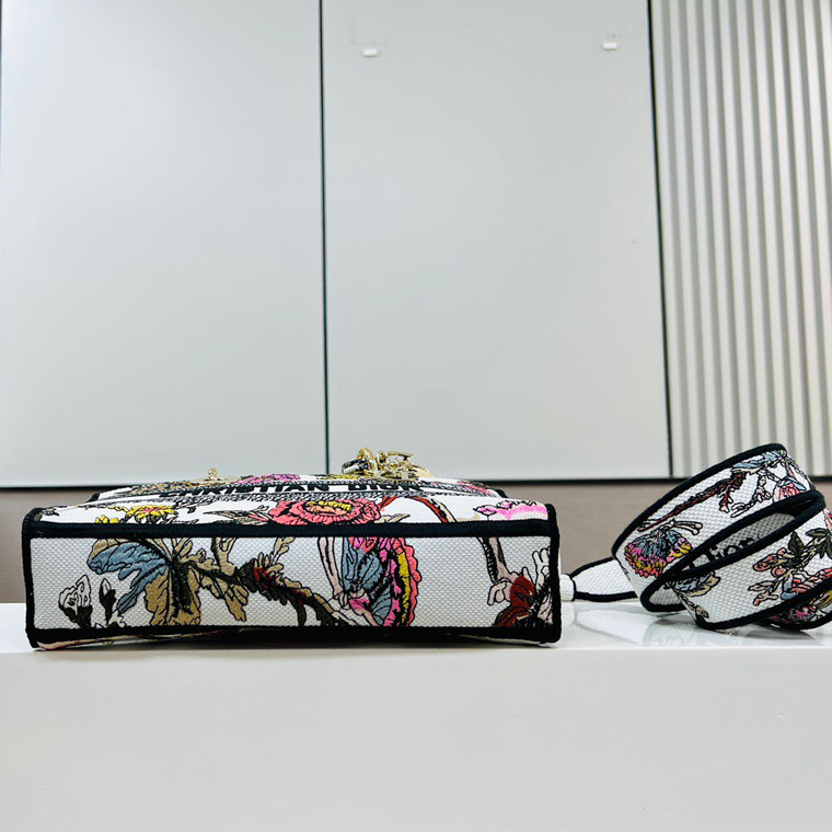 Classic Horizontal Embroidered Shoulder Bag