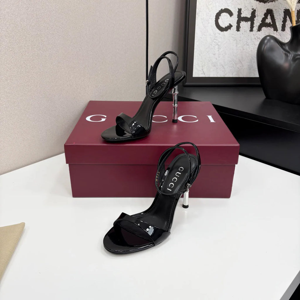 G family 25 years bamboo heel 9.5cm sandals 1025051917