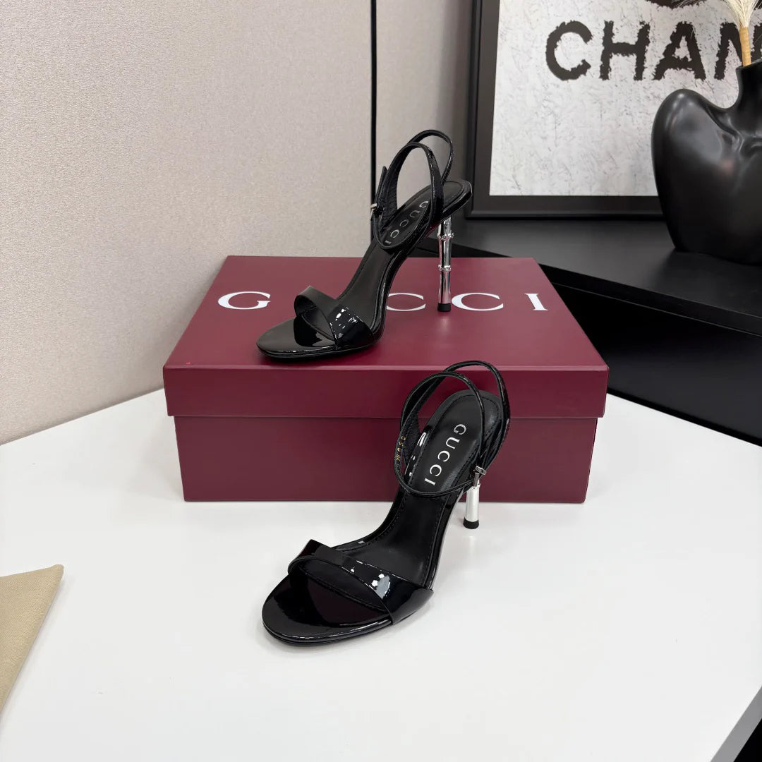 G family 25 years bamboo heel 9.5cm sandals 1025051917