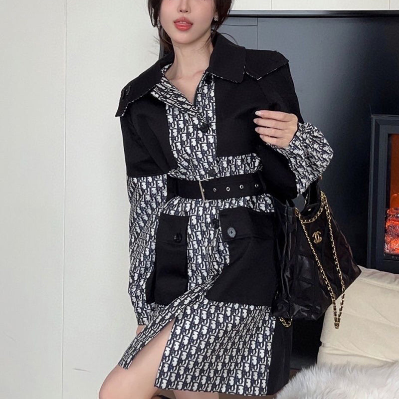 Fashion hooded long jacket PD1023101125